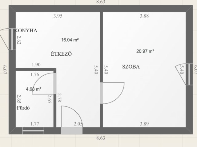 Eladó családi ház, Kapolyon 12.5 M Ft, 1 szobás