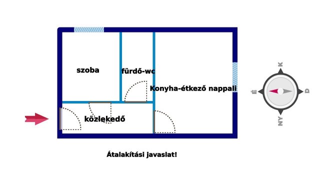 Eladó téglalakás, Debrecenben 30.5 M Ft, 1 szobás