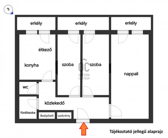 Kiadó téglalakás, albérlet, Debrecenben 270 E Ft / hó, 3 szobás