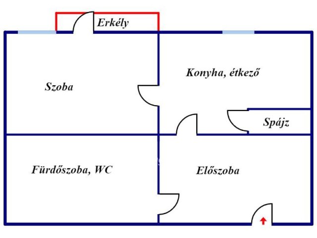 Eladó téglalakás, Miskolcon 14.5 M Ft, 1 szobás