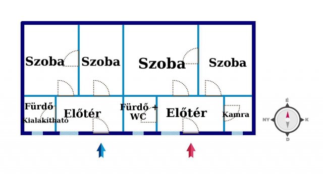 Eladó családi ház, Kiskunfélegyházán 5.49 M Ft, 4 szobás