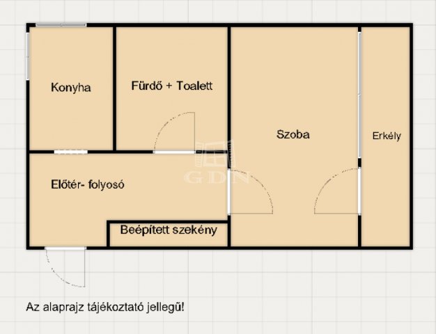 Eladó téglalakás, Zalaegerszegen 24.5 M Ft, 1 szobás