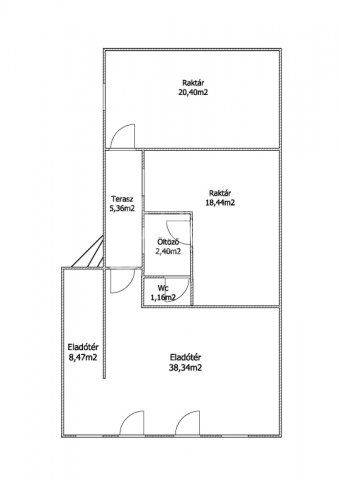 Eladó üzlethelyiség, Ludányhalászin 11.99 M Ft