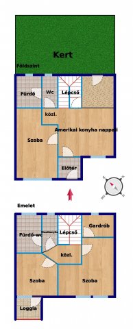 Eladó sorház, Hosszúhetényen 74.9 M Ft, 4 szobás