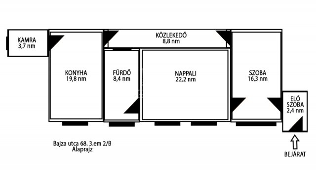 Eladó téglalakás, Budapesten, VI. kerületben 90 M Ft, 2 szobás
