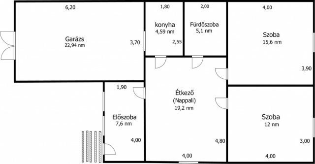 Eladó családi ház, Érden 69.9 M Ft, 3 szobás