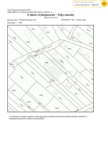 Eladó telek, Pákozdon 21 M Ft / költözzbe.hu