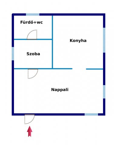 Eladó családi ház, Debrecenben 19.5 M Ft, 2 szobás