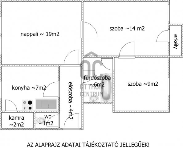 Eladó téglalakás, Baján 23.9 M Ft, 3 szobás