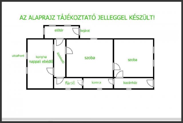 Eladó családi ház, Tiszavasváriban 23.5 M Ft, 2 szobás