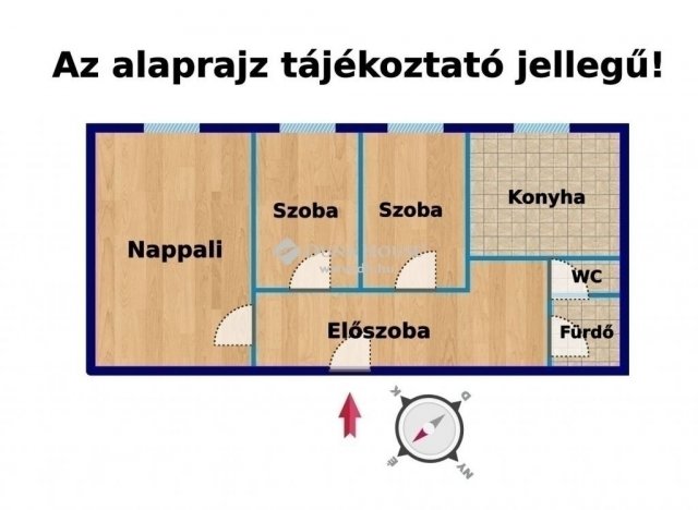 Eladó panellakás, Budapesten, XIX. kerületben 56 M Ft, 1+2 szobás