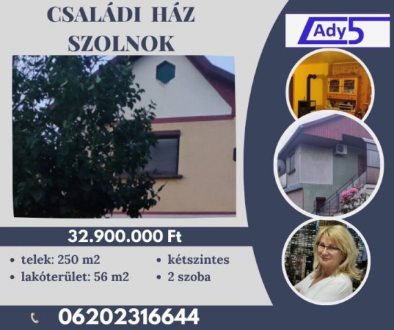 Eladó családi ház, Szolnokon 32.9 M Ft, 1 szobás