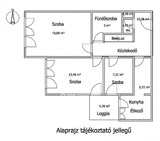 Eladó téglalakás, Gyöngyösön 27 M Ft, 2+1 szobás