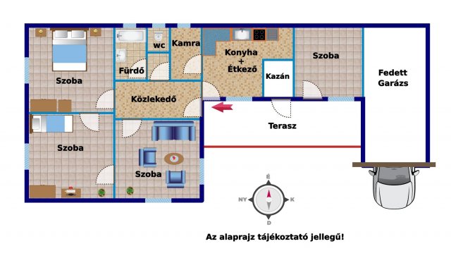 Eladó családi ház, Nagyberényen 33.99 M Ft, 4 szobás