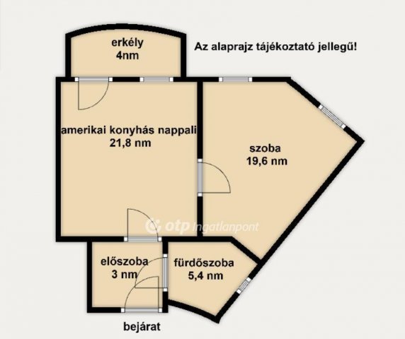 Eladó téglalakás, Budapesten, VIII. kerületben 59.9 M Ft