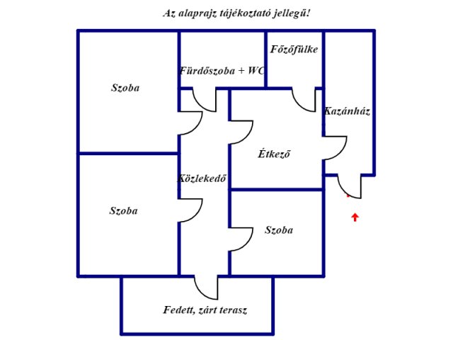 Eladó családi ház, Kéken 18.9 M Ft, 3 szobás