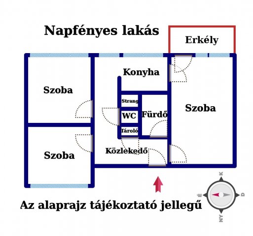 Eladó panellakás, Nagykanizsán 23.9 M Ft, 3 szobás