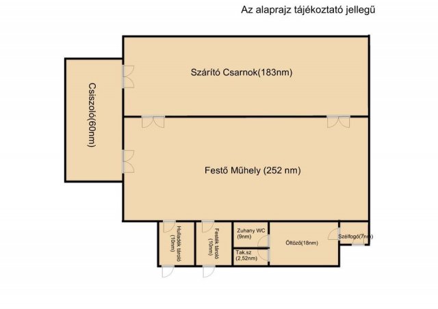 Eladó ipari ingatlan, Püspökladányban 70 M Ft