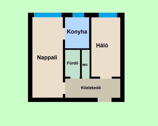 Eladó téglalakás, Budapesten, III. kerületben 53 M Ft, 2 szobás