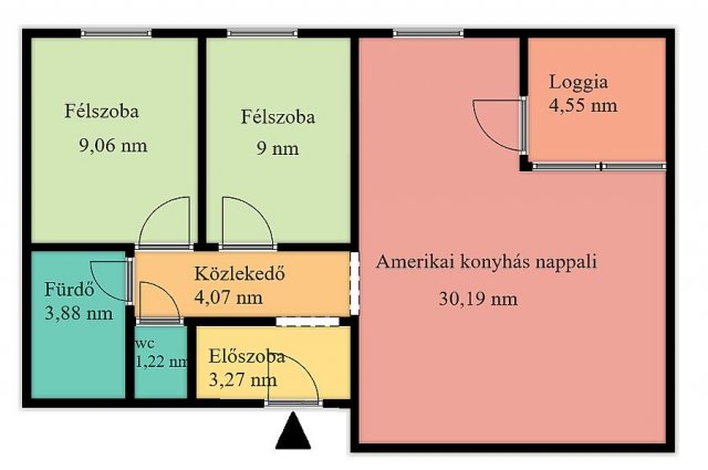 Eladó téglalakás, Budapesten, IV. kerületben 65.42 M Ft