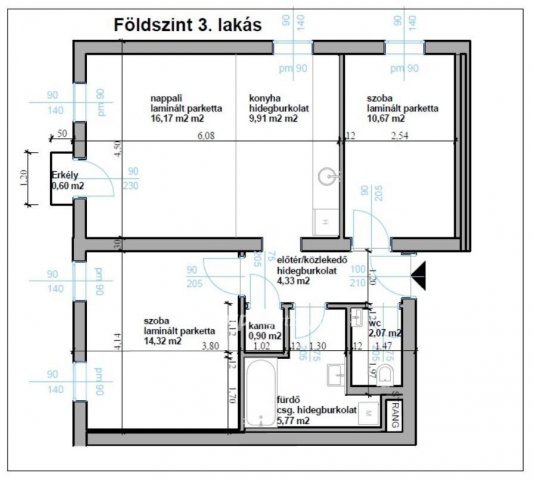 Eladó téglalakás, Bicskén 62.1 M Ft, 3 szobás