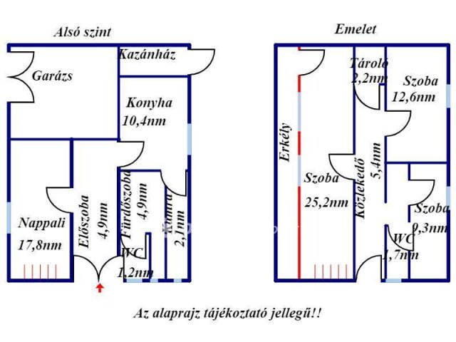 Eladó téglalakás, Jászberényben 44.8 M Ft, 2+1 szobás