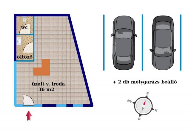 Kiadó üzlethelyiség, Szombathelyen 130 E Ft / hó