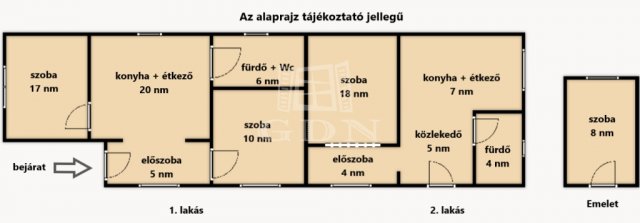 Eladó családi ház, Üllőn, Pesti úton 47.5 M Ft, 4 szobás