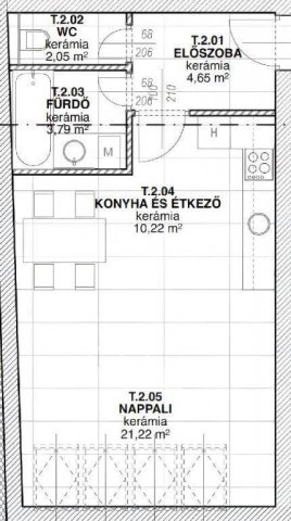 Eladó téglalakás, Nyíregyházán 46.5 M Ft, 1+1 szobás