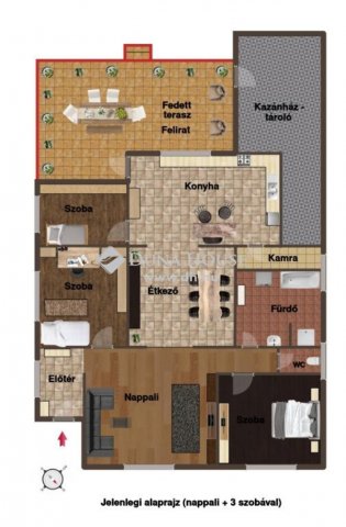 Eladó családi ház, Téten 69.5 M Ft, 4 szobás