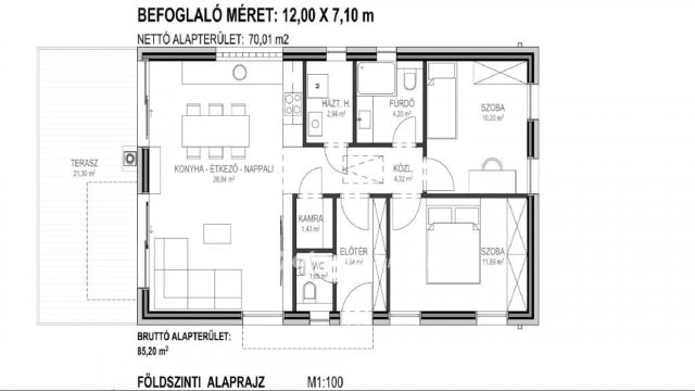 Eladó családi ház, Bakonyságon 38.738 M Ft, 3 szobás