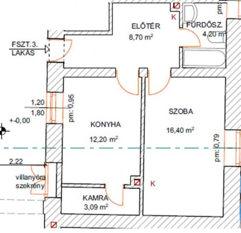 Eladó téglalakás, Szécsényen 22 M Ft, 1 szobás