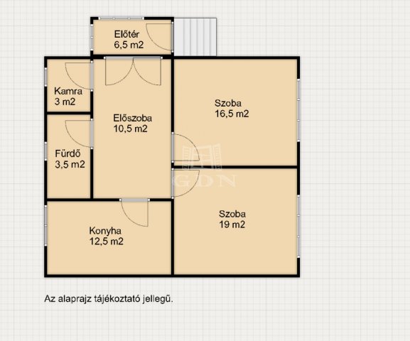 Eladó családi ház, Zalaegerszegen 38.5 M Ft, 2 szobás