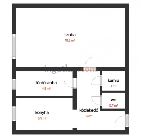 Eladó téglalakás, Kecskeméten 32 M Ft, 1 szobás