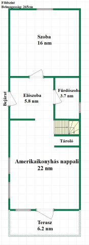 Eladó családi ház, Vácon 55 M Ft, 4 szobás