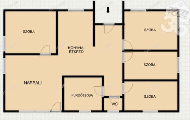 Eladó családi ház, Kecskeméten 62.9 M Ft, 5 szobás