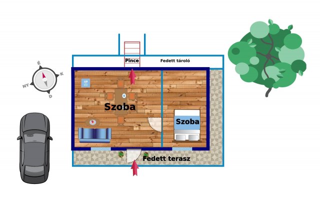 Eladó családi ház, Bicskén 9.65 M Ft, 2 szobás