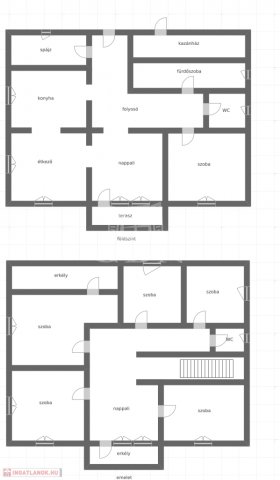 Eladó családi ház, Öreglakon 83 M Ft, 6 szobás