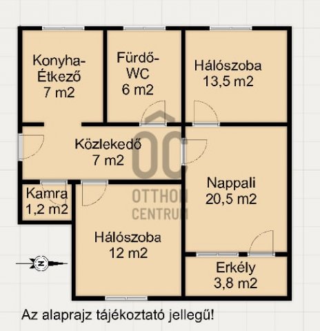 Eladó téglalakás, Nagykanizsán 34.9 M Ft, 3 szobás
