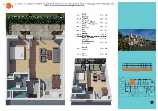 Eladó téglalakás, Balatonlelleén 59.99 M Ft, 2 szobás