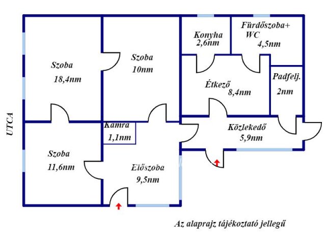 Eladó családi ház, Tiszaörsön 5 M Ft, 1+2 szobás