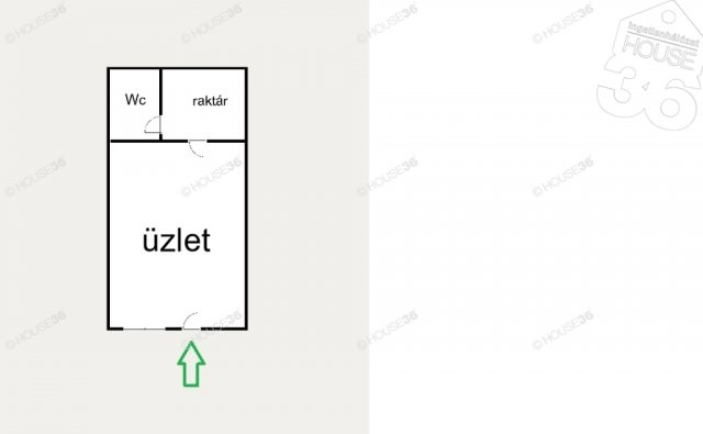 Kiadó üzlethelyiség, Kecskeméten 90 E Ft / hó, 1 szobás