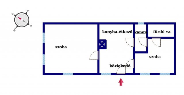 Eladó családi ház, Bissén 9 M Ft, 1+1 szobás