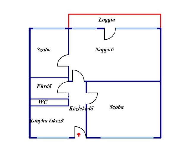 Eladó téglalakás, Nyíregyházán 44 M Ft, 2+1 szobás