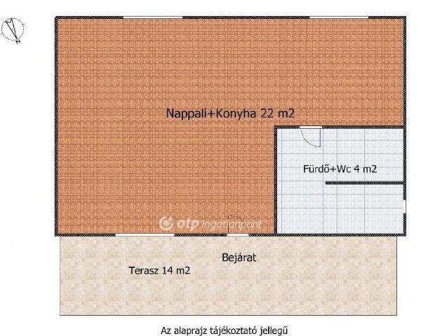 Eladó nyaraló, Ráckevén 25.9 M Ft, 1 szobás