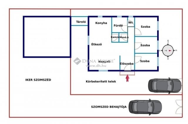 Eladó ikerház, Kakucson 72 M Ft, 4 szobás / költözzbe.hu