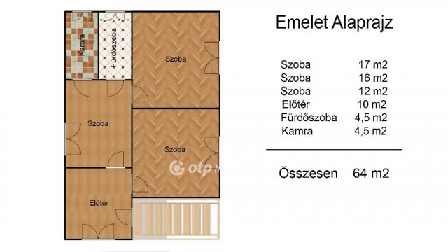 Eladó családi ház, Vámosszabadin 59.5 M Ft, 7 szobás