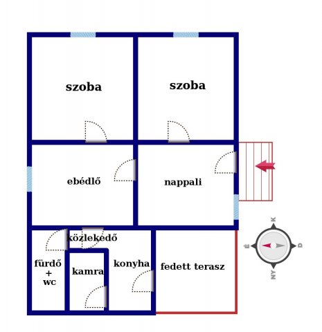Eladó családi ház, Balsán 11.99 M Ft, 3 szobás
