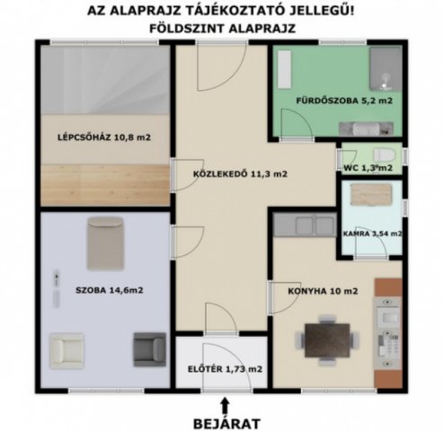 Eladó családi ház, Csörögön, Kossuth Lajos utcában 44.6 M Ft