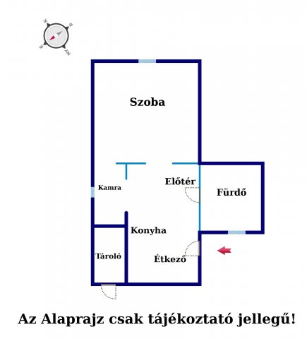 Eladó családi ház, Csévharaszton 21 M Ft, 1 szobás